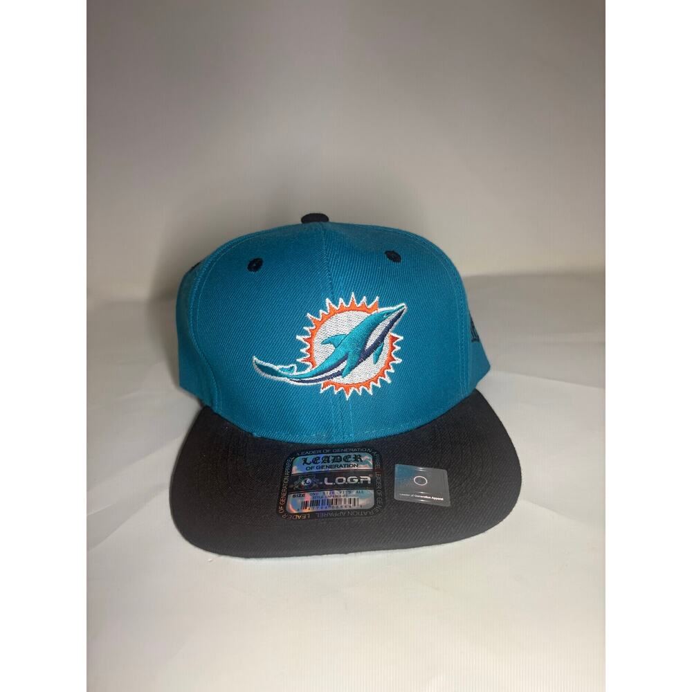 Miami Dolphins stickers, teal snapback hat